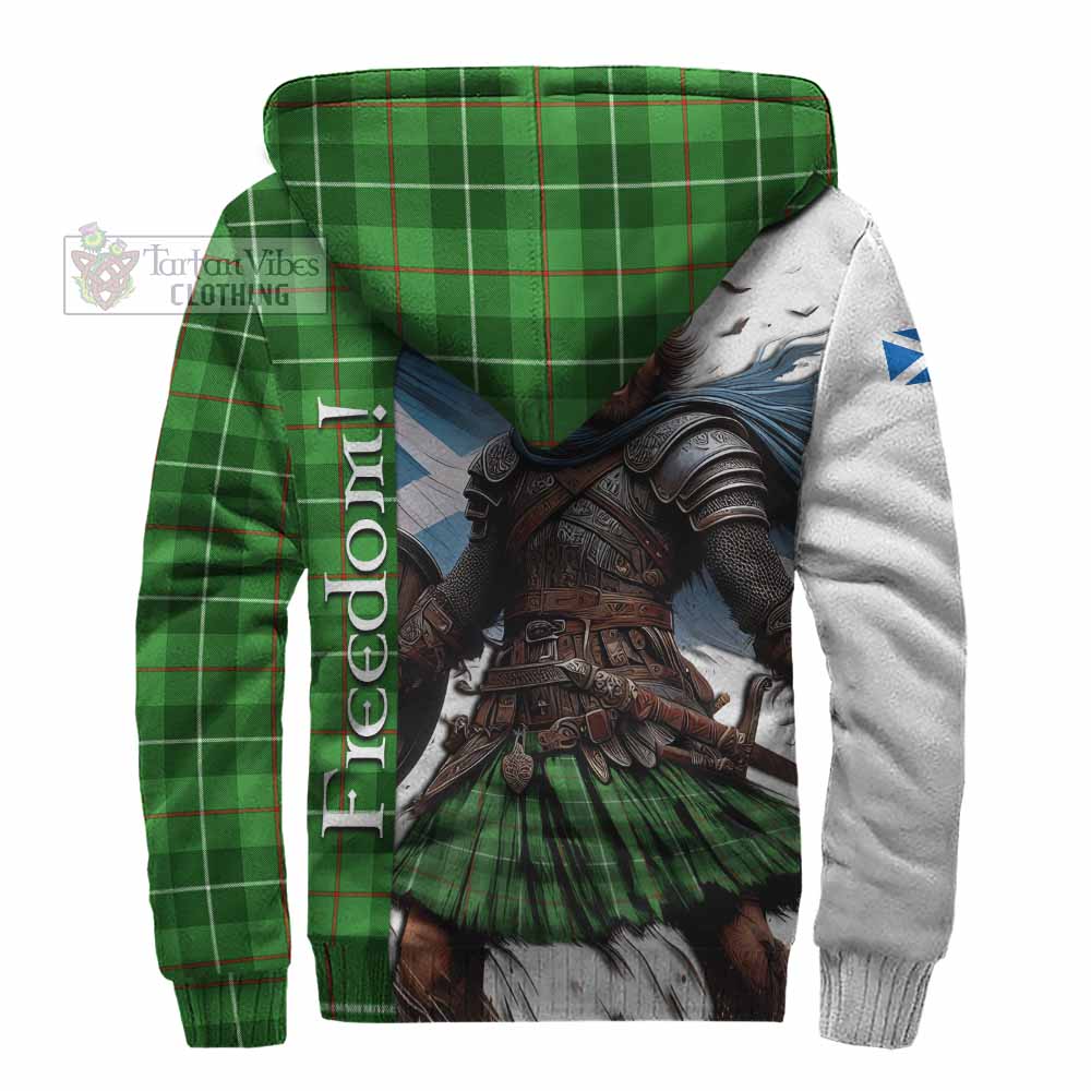 Tartan Vibes Clothing Boyle Crest Tartan Sherpa Hoodie Inspired by the Freedom of Scottish Warrior