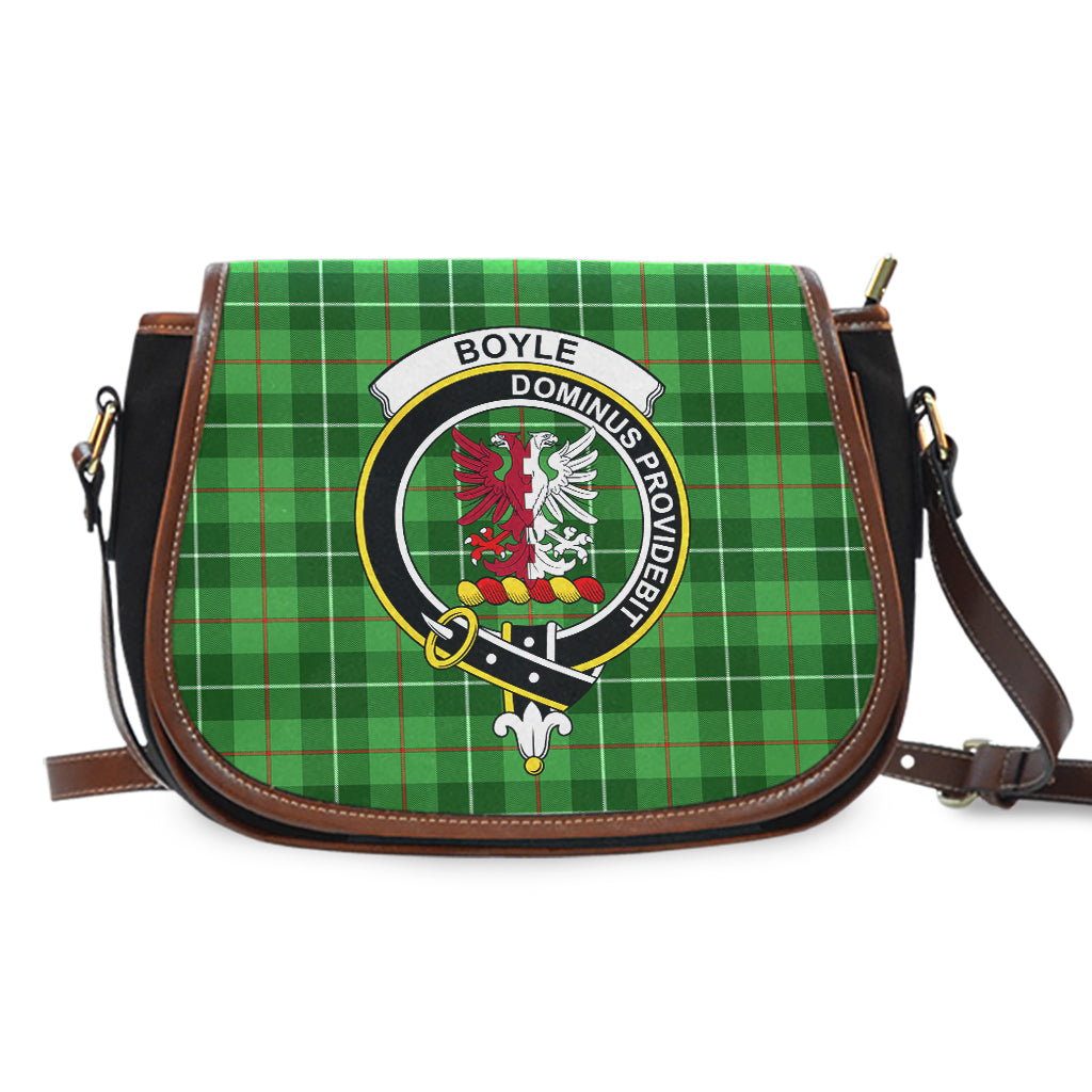 Boyle Tartan Saddle Bag with Family Crest - Tartan Vibes Clothing