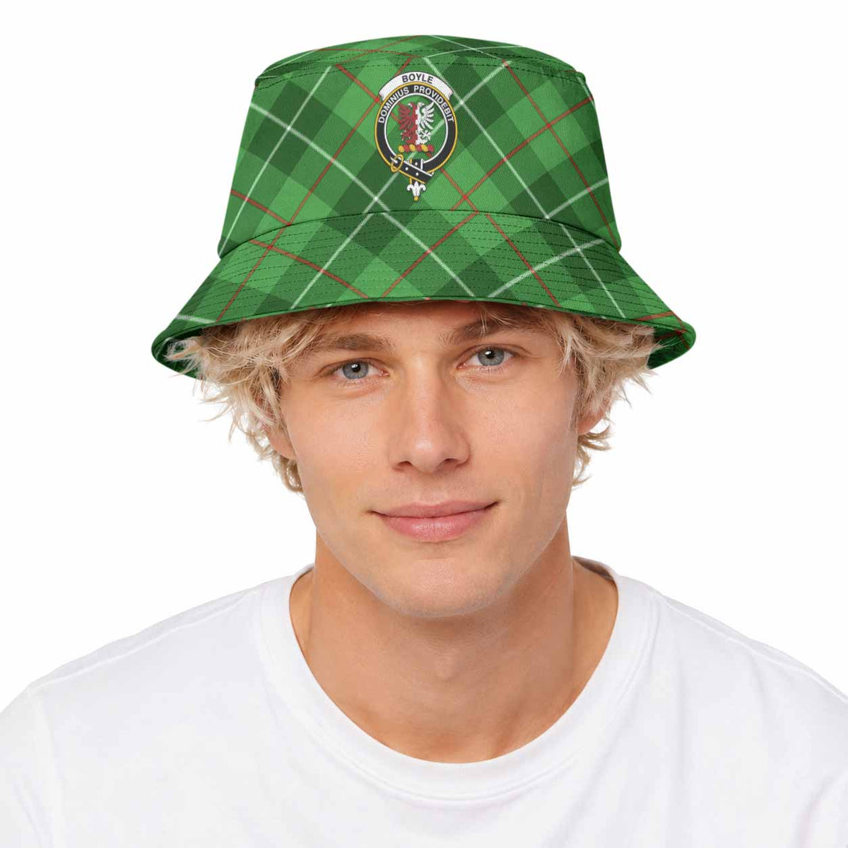 Boyle Tartan Bucket Hat with Family Crest - Tartan Vibes Clothing