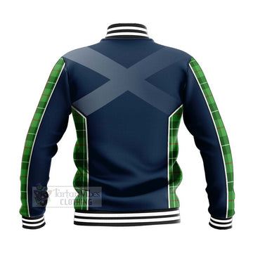 Boyle Tartan Baseball Jacket with Family Crest and Scottish Thistle Vibes Sport Style