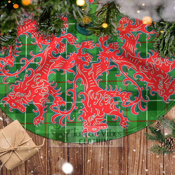 Boyle Tartan Christmas Tree Skirt Lion Rampant Style