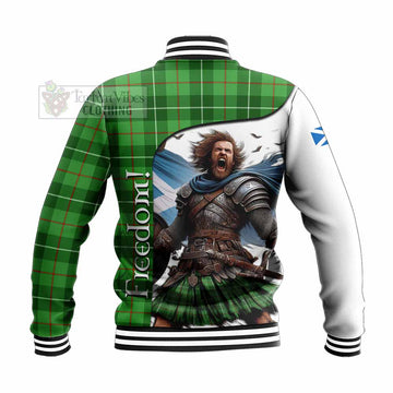 Boyle Crest Tartan Baseball Jacket Inspired by the Freedom of Scottish Warrior