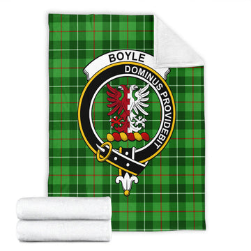 Boyle Tartan Blanket with Family Crest