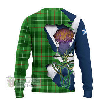 Boyle Tartan Family Crest Knitted Sweater Scottish Thistle Celtic Inspired - Tartan Vibes Clothing