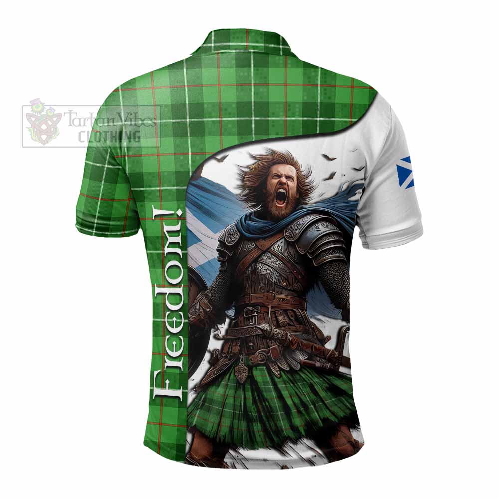 Tartan Vibes Clothing Boyle Crest Tartan Polo Shirt Inspired by the Freedom of Scottish Warrior