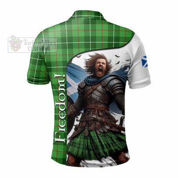 Boyle Crest Tartan Polo Shirt Inspired by the Freedom of Scottish Warrior