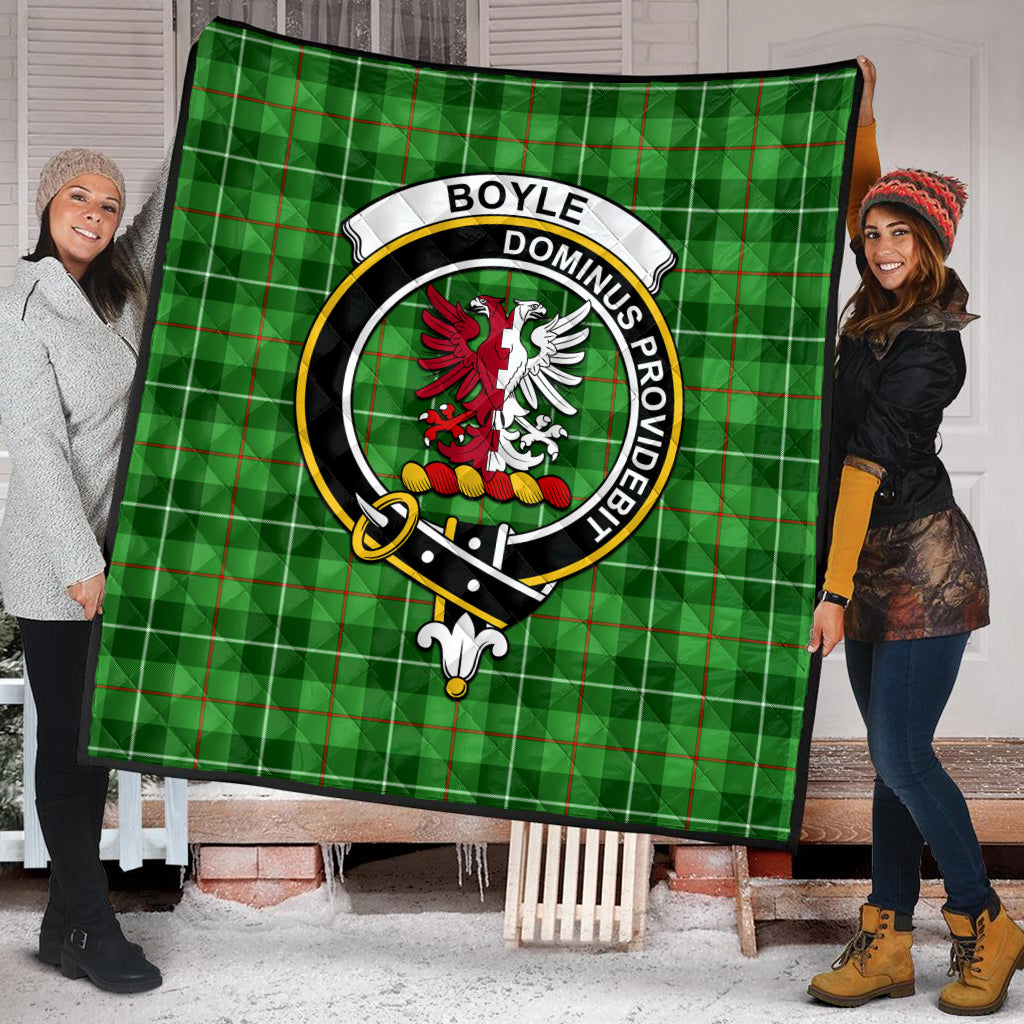 Boyle Tartan Quilt with Family Crest - Tartan Vibes Clothing