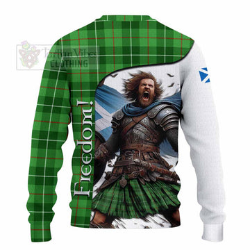 Boyle Crest Tartan Knitted Sweater Inspired by the Freedom of Scottish Warrior