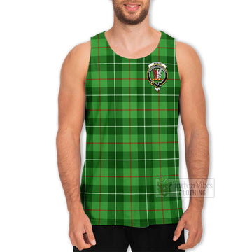 Boyle Tartan Men's Tank Top with Family Crest Celtic Skull Style - Tartan Vibes Clothing
