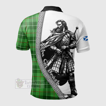 Boyle Tartan Clan Crest Polo Shirt with Highlander Warrior Celtic Style