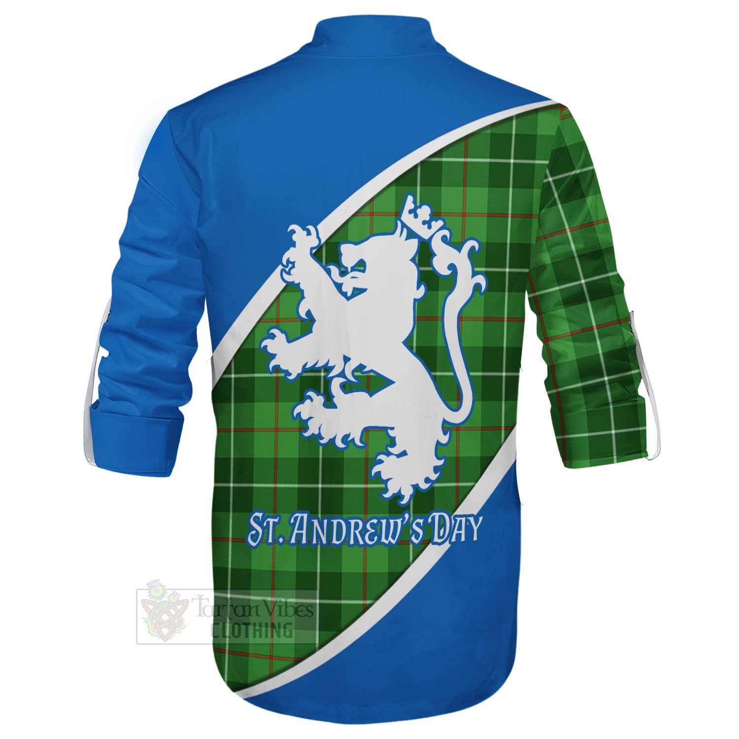 Tartan Vibes Clothing Boyle Family Crest Tartan Ghillie Kilt Shirt Celebrate Saint Andrew's Day in Style