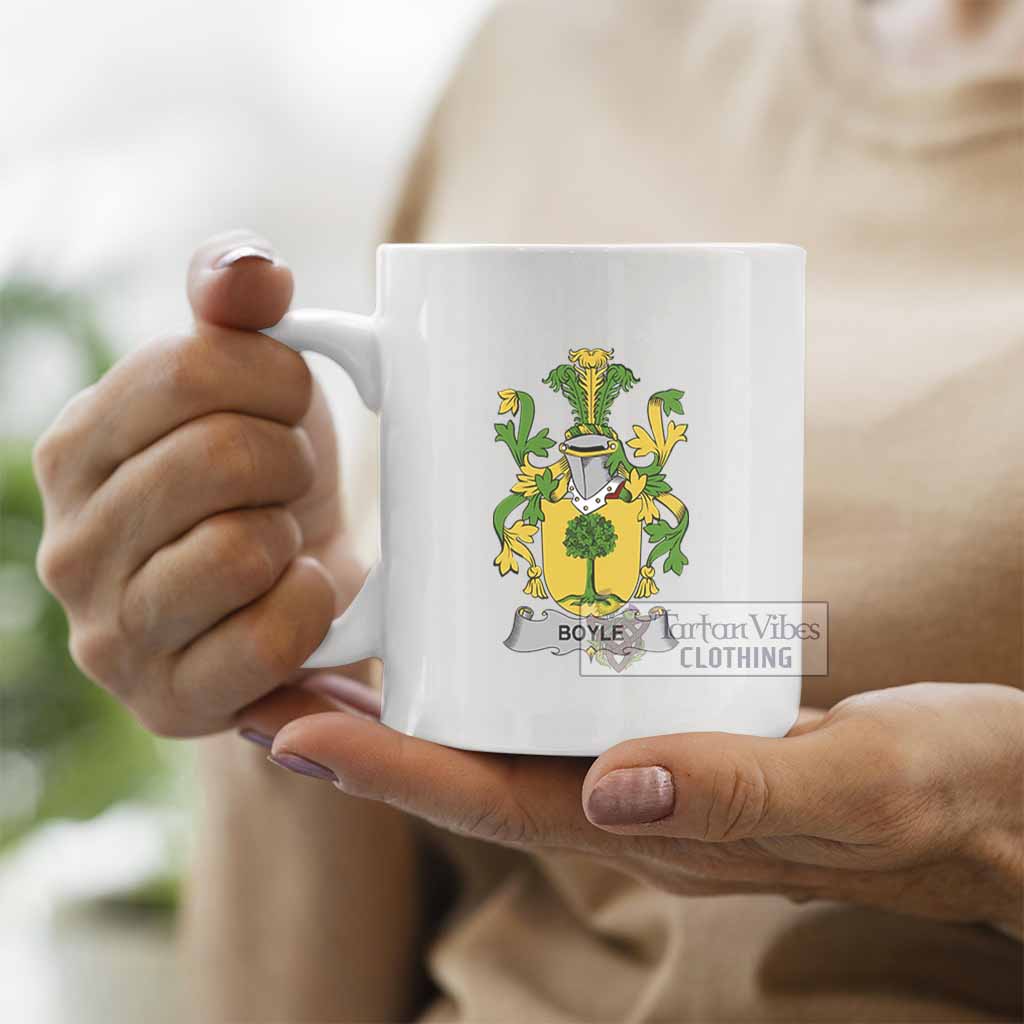 Tartan Vibes Clothing Boyle Irish Clan Coat of Arms Ceramic Mug