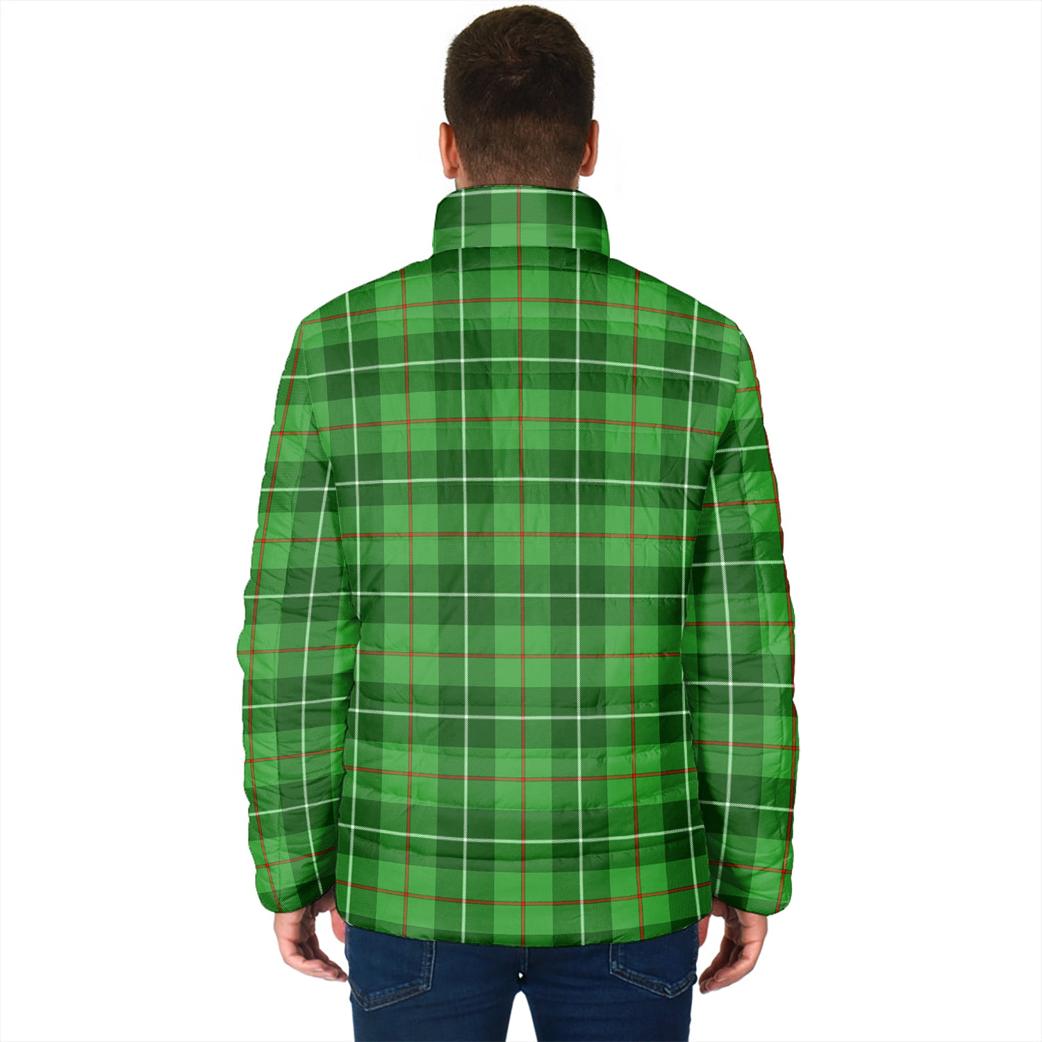 Boyle Tartan Padded Jacket with Family Crest - Tartan Vibes Clothing