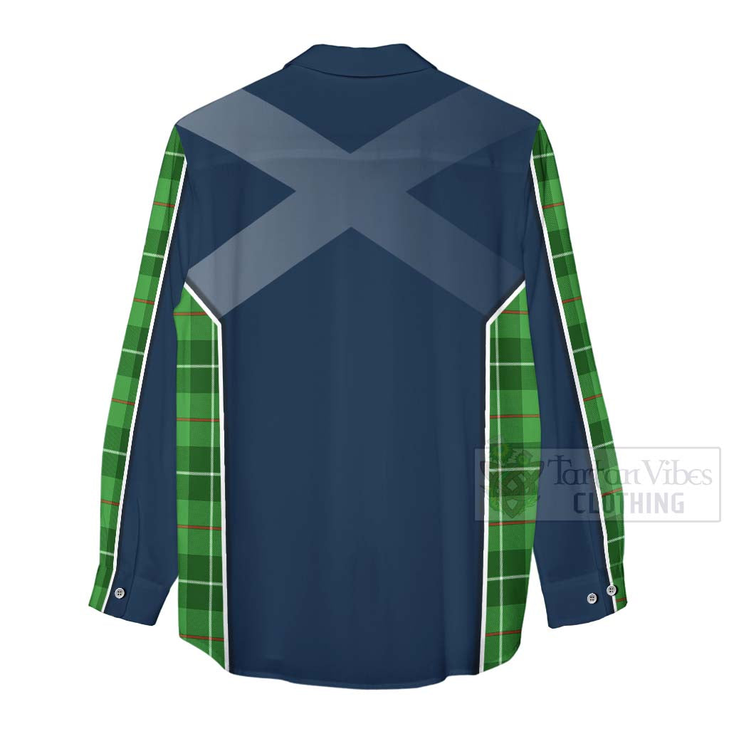 Tartan Vibes Clothing Boyle Tartan Women's Casual Shirt with Family Crest and Scottish Thistle Vibes Sport Style