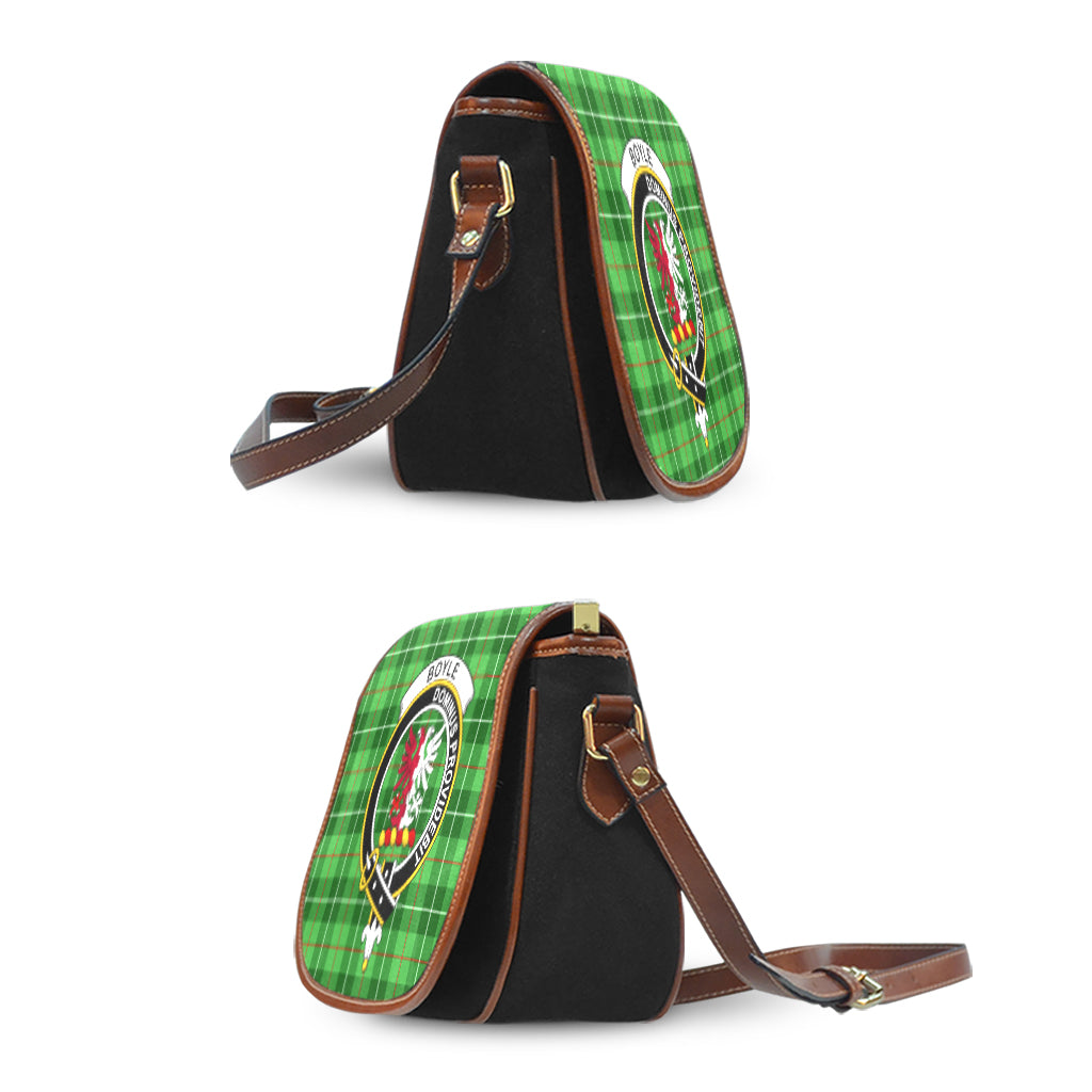 Boyle Tartan Saddle Bag with Family Crest - Tartan Vibes Clothing