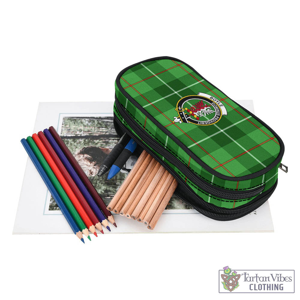 Boyle Tartan Pen and Pencil Case with Family Crest - Tartan Vibes Clothing