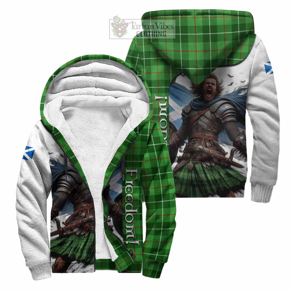 Tartan Vibes Clothing Boyle Crest Tartan Sherpa Hoodie Inspired by the Freedom of Scottish Warrior