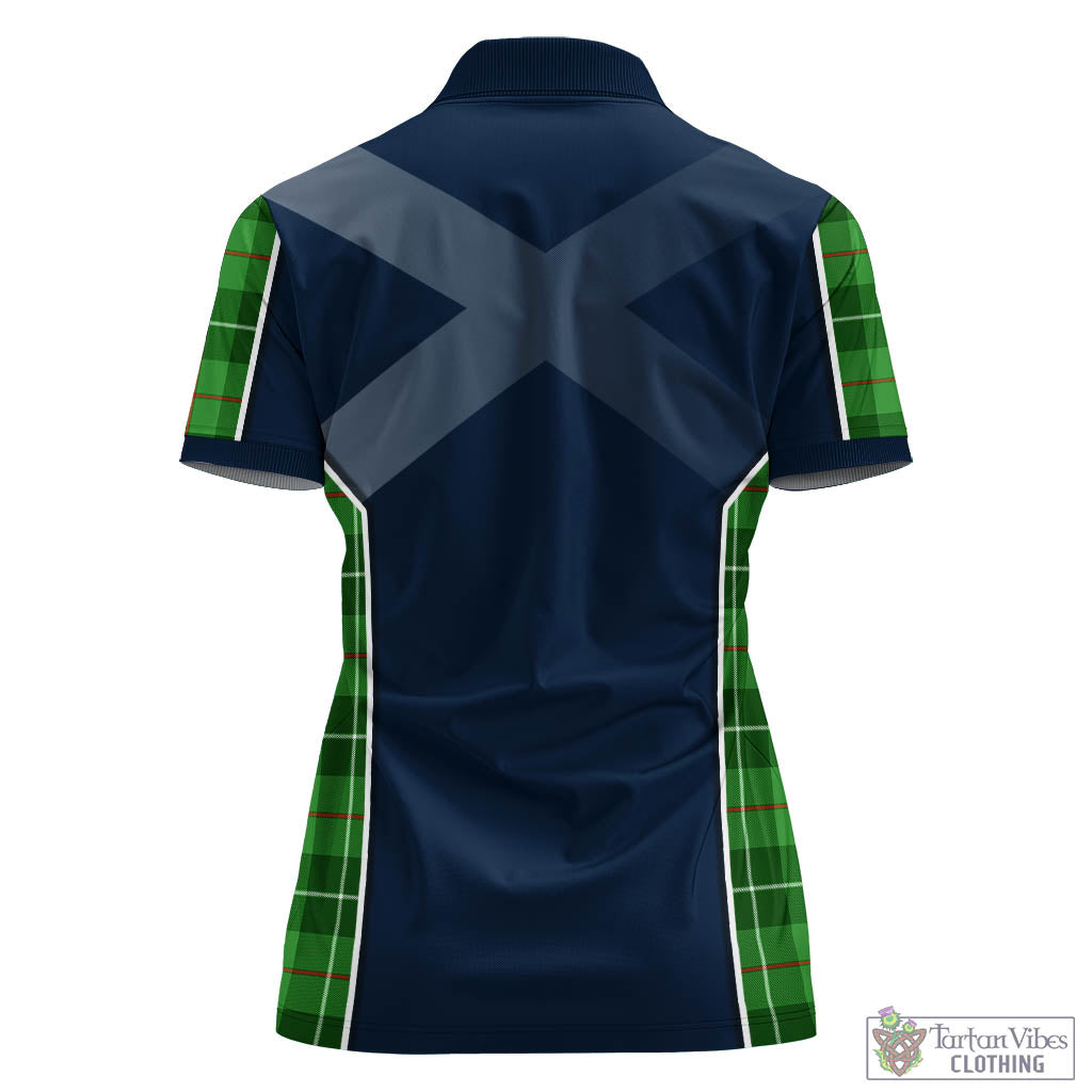 Tartan Vibes Clothing Boyle Tartan Women's Polo Shirt with Family Crest and Scottish Thistle Vibes Sport Style