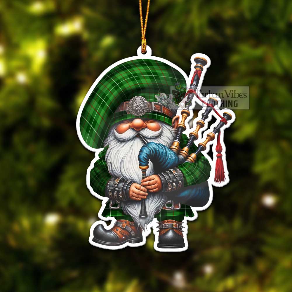 Tartan Vibes Clothing Boyle Tartan Badpiper Gnome Christmas Ornament