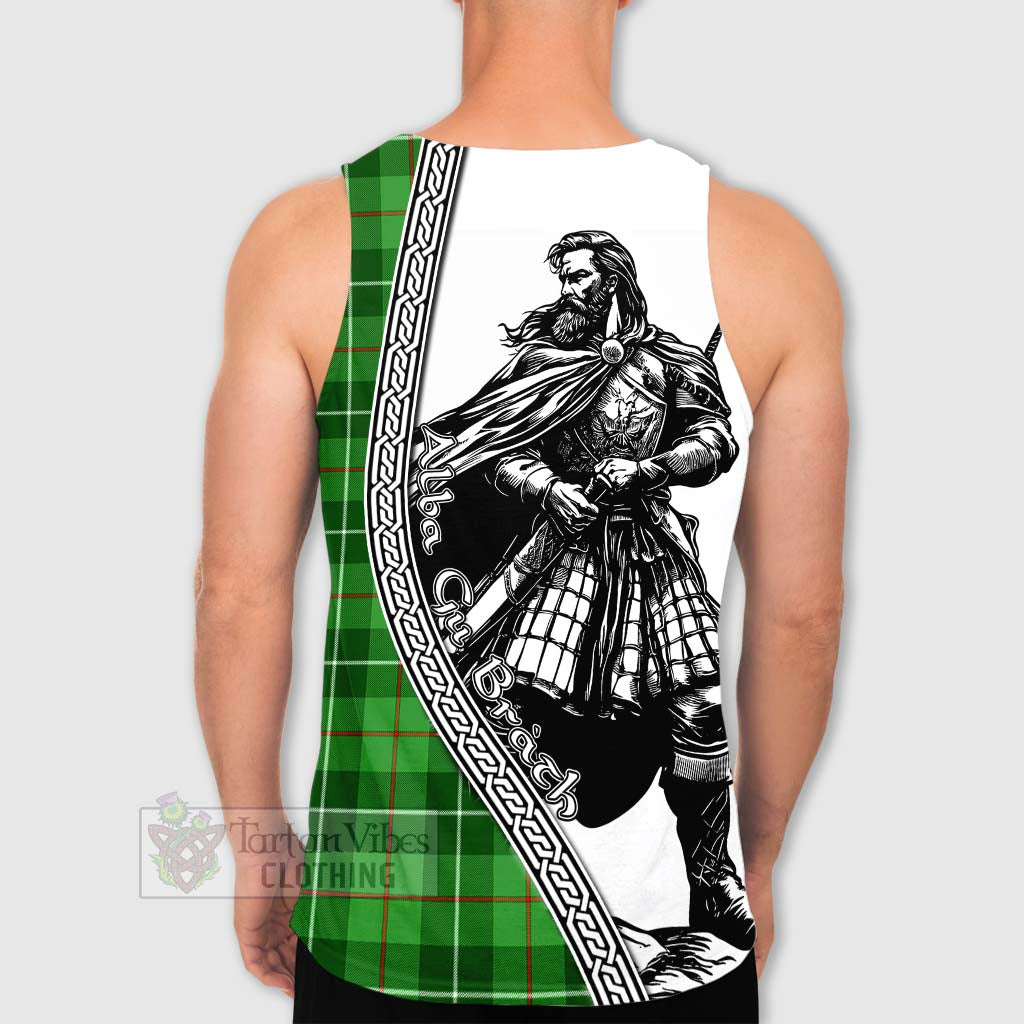 Tartan Vibes Clothing Boyle Tartan Clan Crest Men's Tank Top with Highlander Warrior Celtic Style