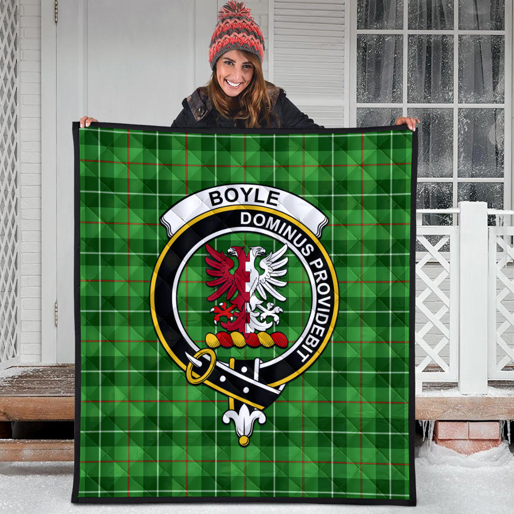 Boyle Tartan Quilt with Family Crest - Tartan Vibes Clothing