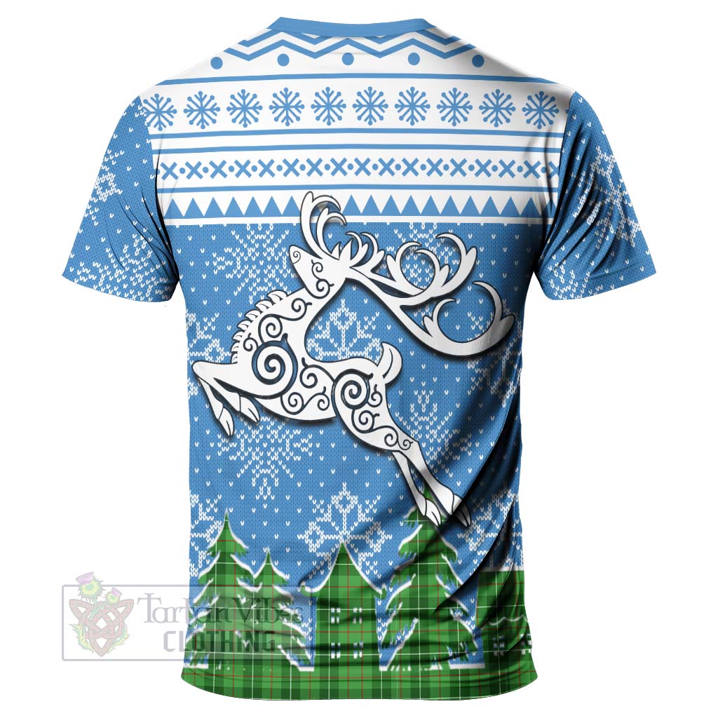 Tartan Vibes Clothing Boyle Clan Christmas T-Shirt Celtic Reindeer Style