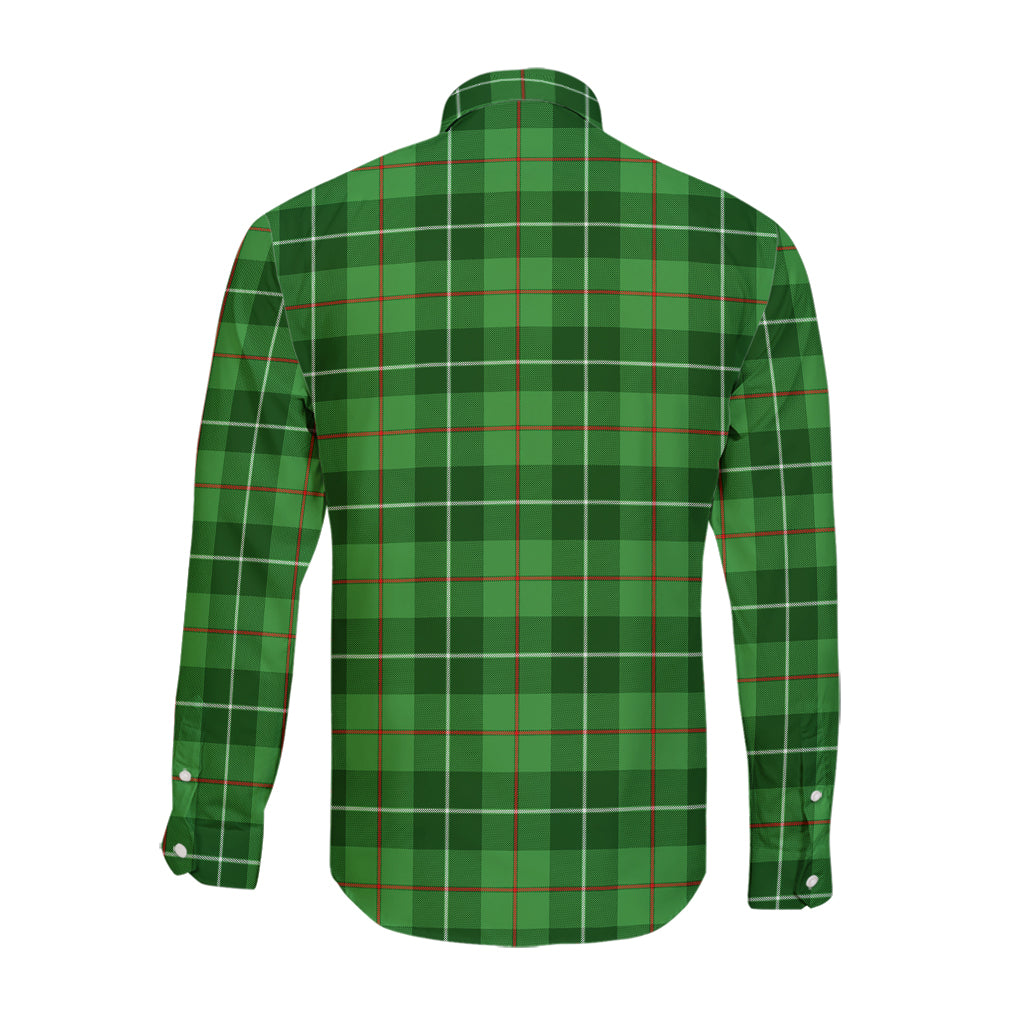 Boyle Tartan Long Sleeve Button Up Shirt with Family Crest - Tartanvibesclothing