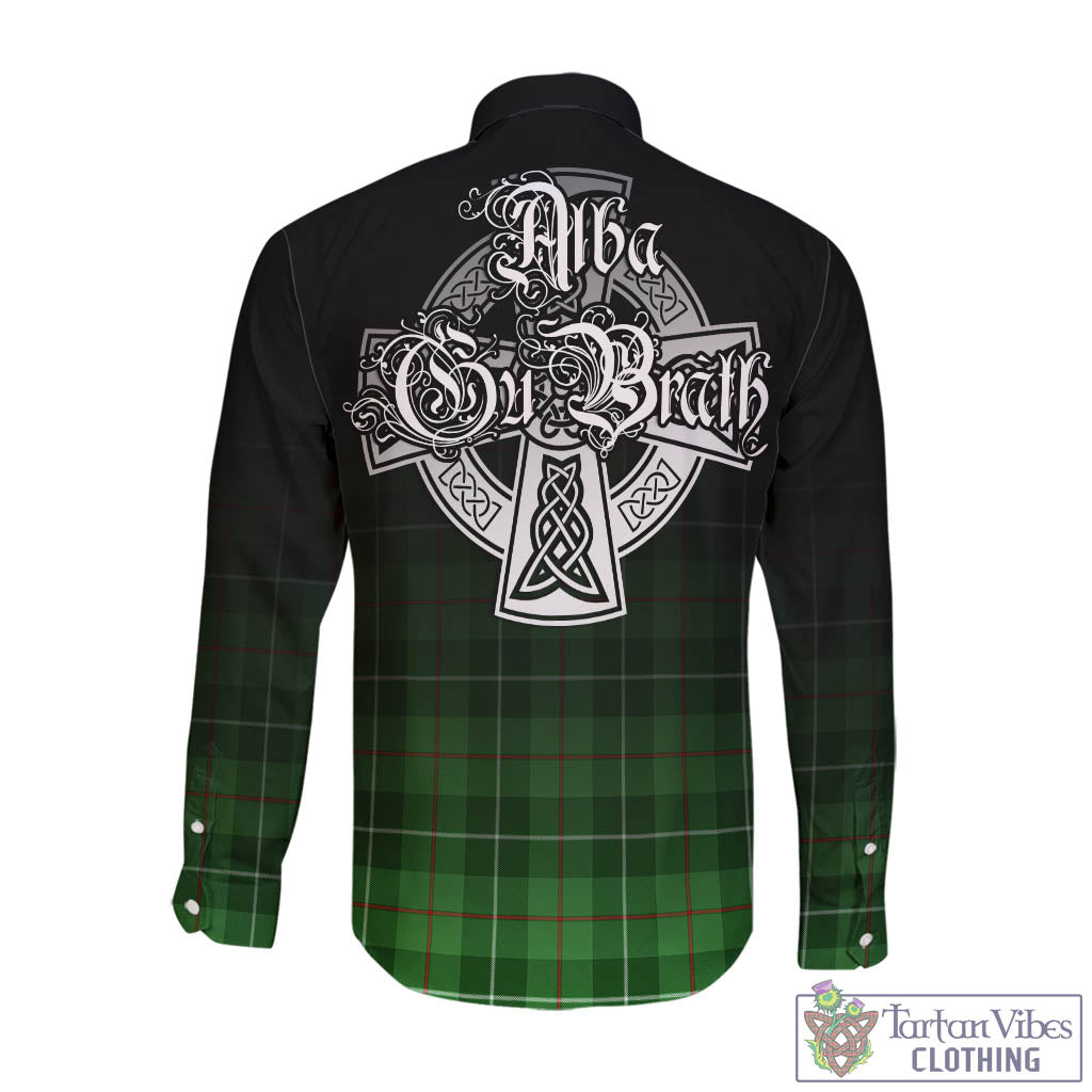 Tartan Vibes Clothing Boyle Tartan Long Sleeve Button Up Featuring Alba Gu Brath Family Crest Celtic Inspired