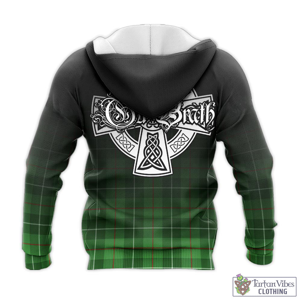 Tartan Vibes Clothing Boyle Tartan Knitted Hoodie Featuring Alba Gu Brath Family Crest Celtic Inspired