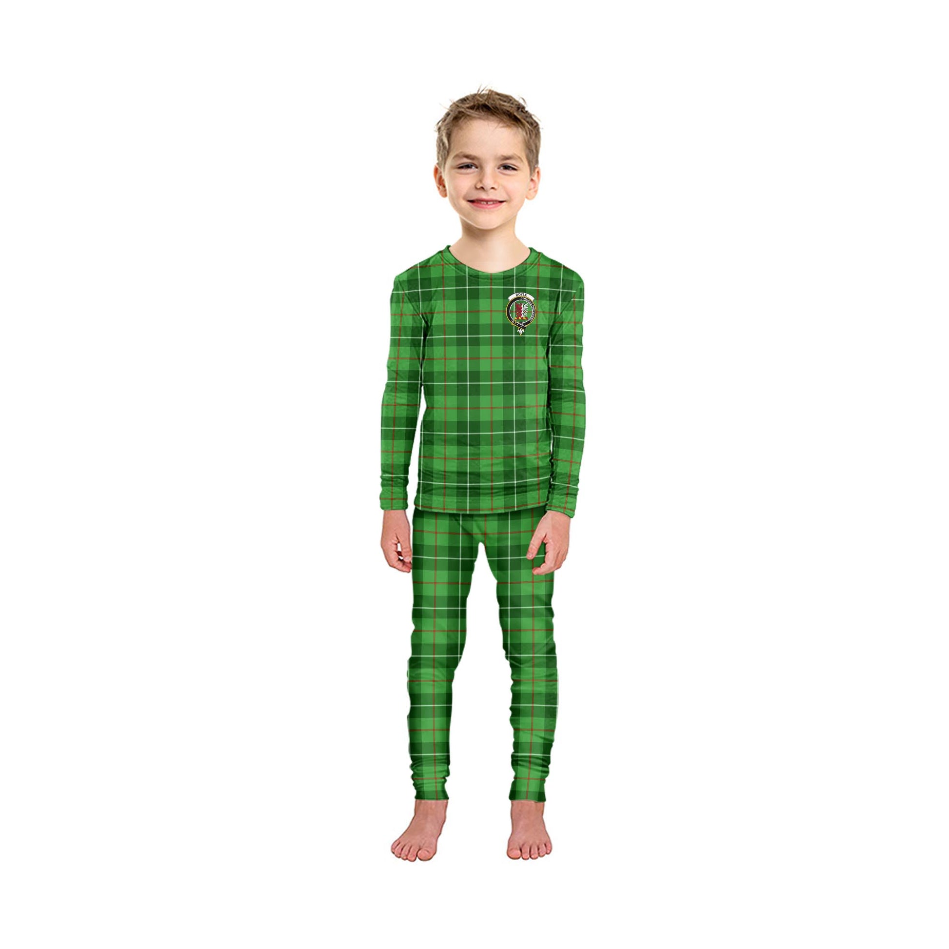 Boyle Tartan Pajamas Family Set with Family Crest - Tartan Vibes Clothing