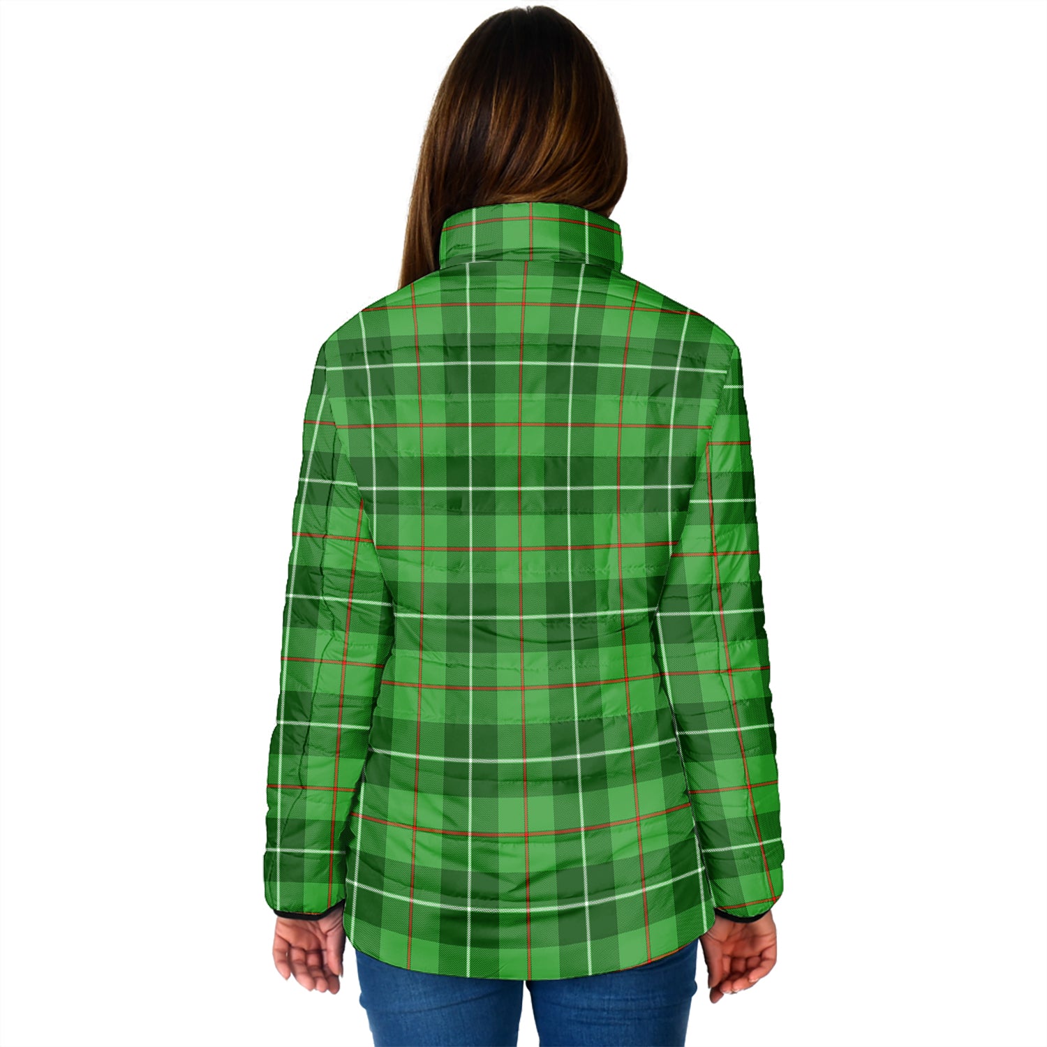 Boyle Tartan Padded Jacket with Family Crest - Tartan Vibes Clothing