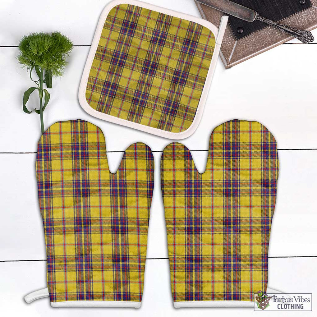 Bracken Tartan Combo Oven Mitt & Pot-Holder White - Tartan Vibes Clothing