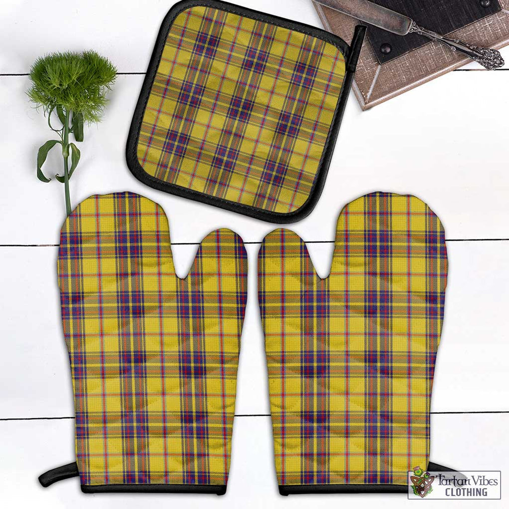 Bracken Tartan Combo Oven Mitt & Pot-Holder Black - Tartan Vibes Clothing