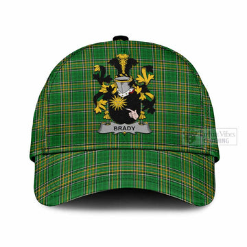 Brady Irish Clan Tartan Classic Cap with Coat of Arms