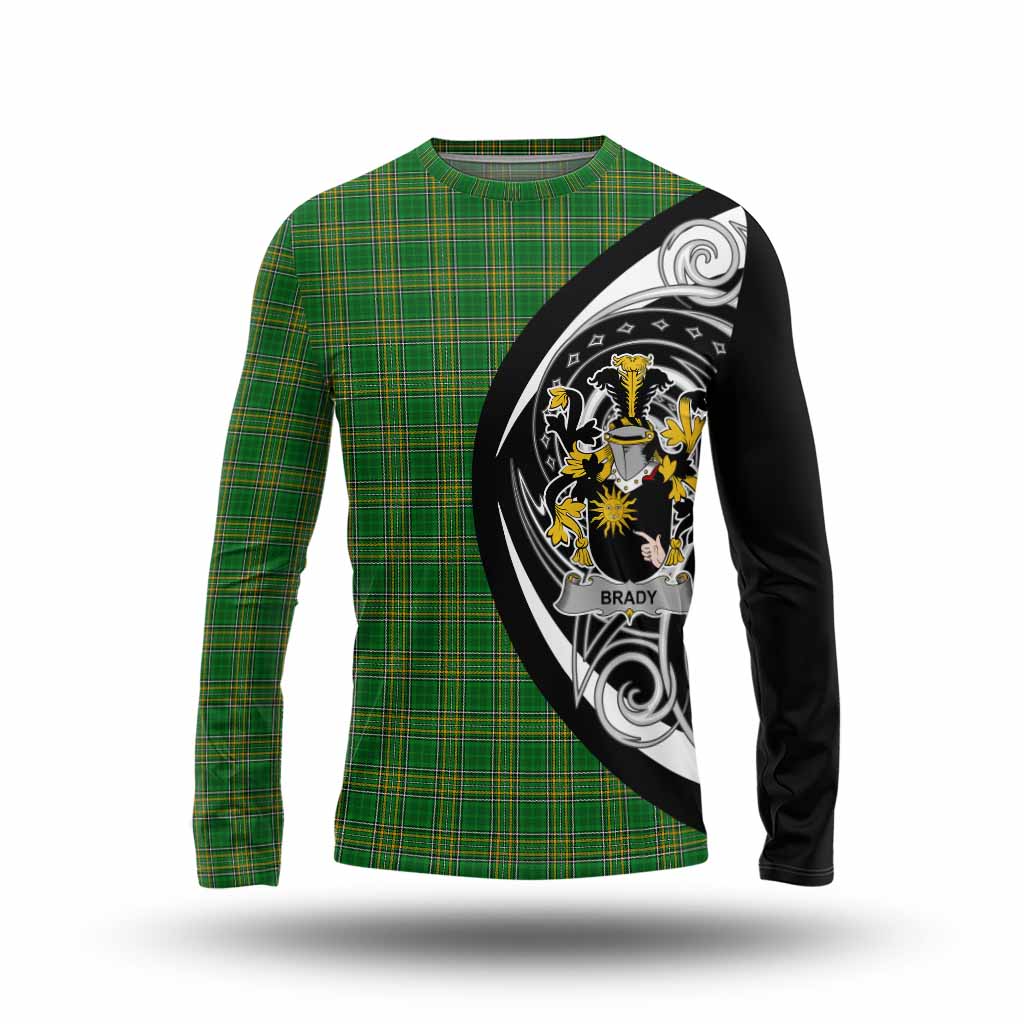 Brady Irish Clan Long Sleeve T-Shirt Celtic Circle Style Unisex - Tartan Vibes Clothing