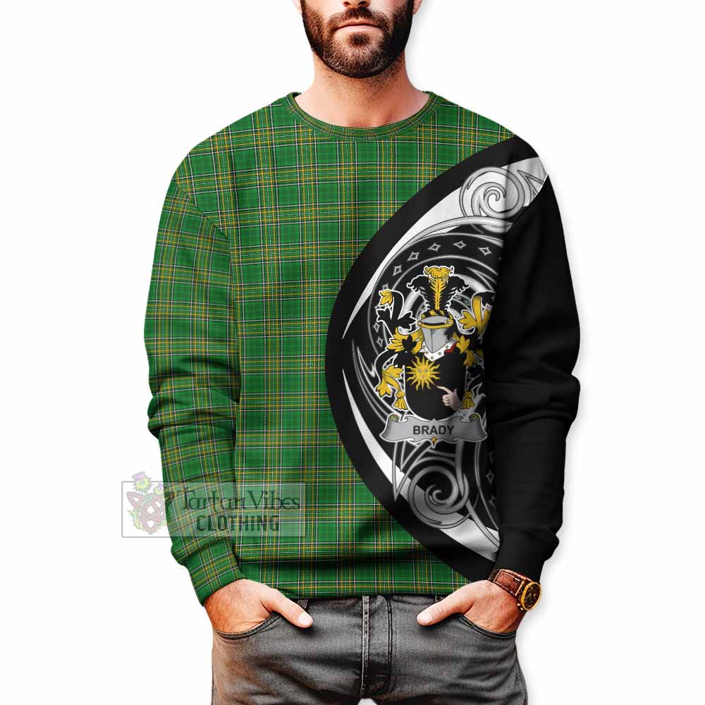Brady Irish Clan Sweatshirt Celtic Circle Style - Tartan Vibes Clothing
