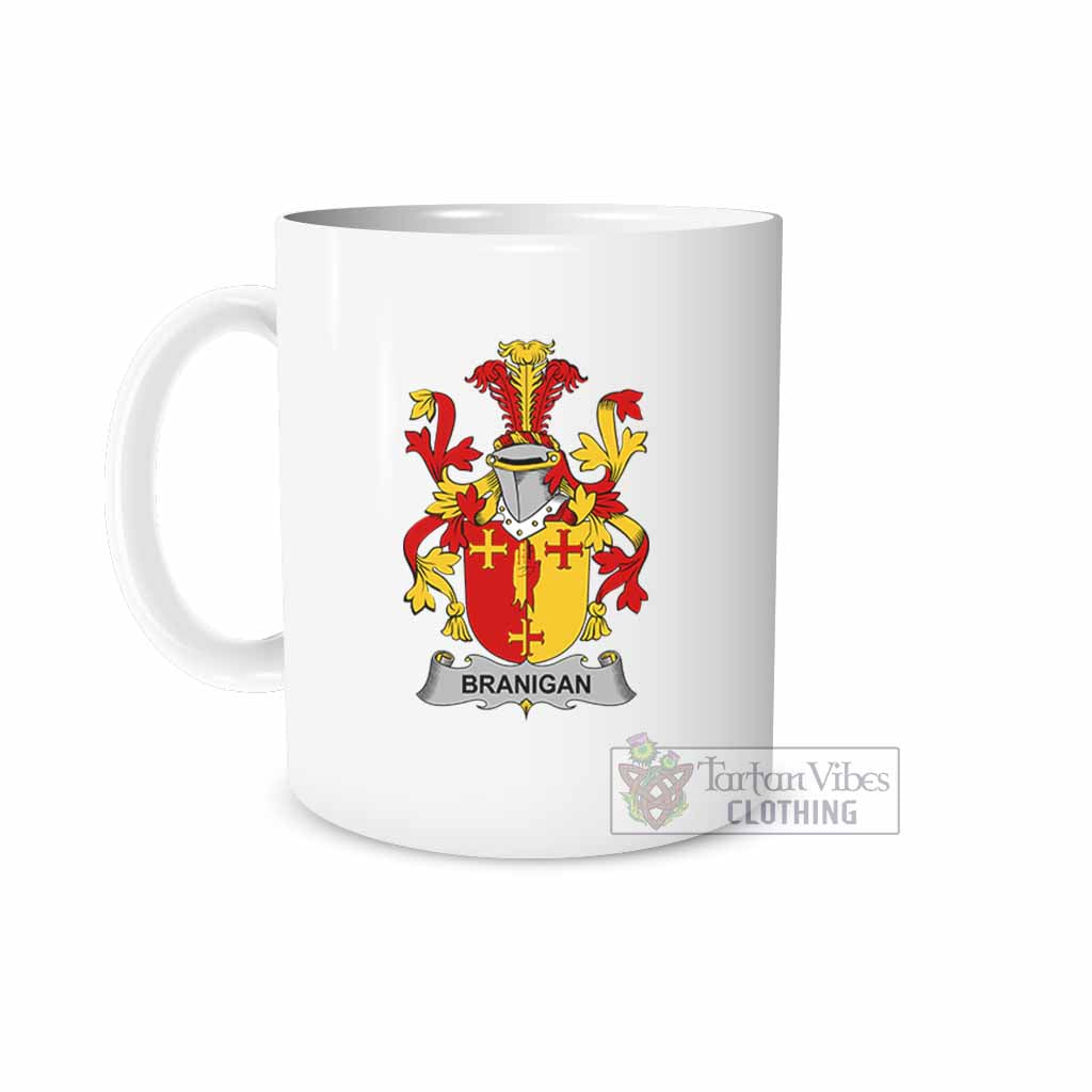 Tartan Vibes Clothing Branigan Irish Clan Coat of Arms Ceramic Mug