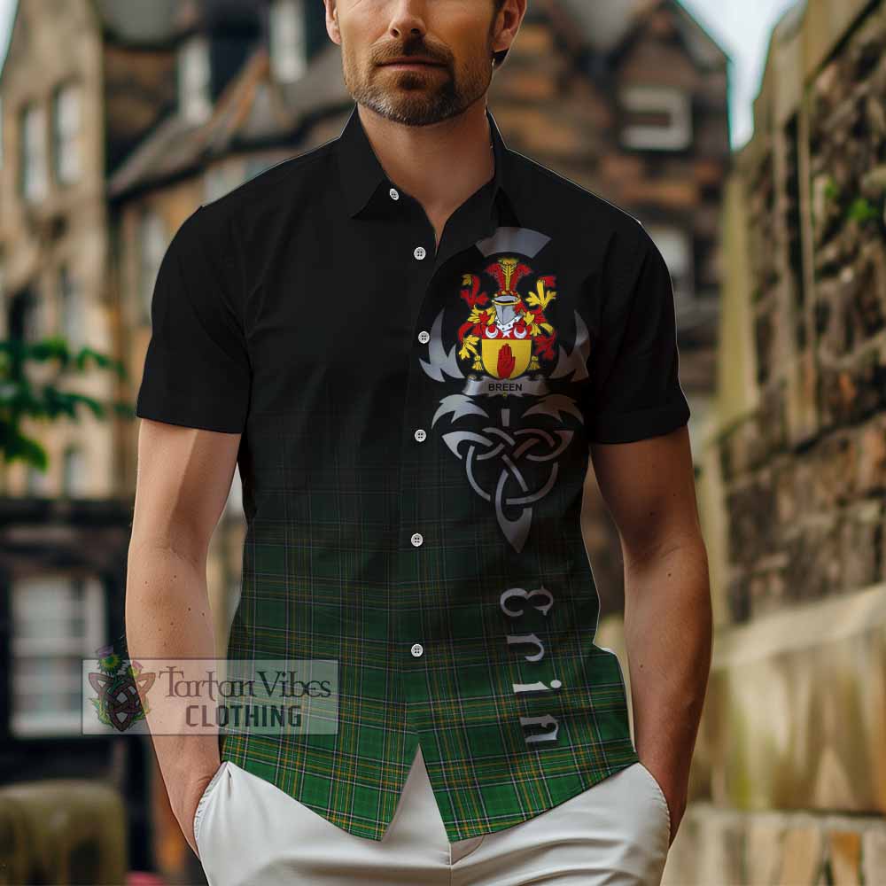 Breen Irish Clan Hawaiian Shirt with Coat of Arms Erin Go Bragh Celtic Inspired - Tartan Vibes Clothing