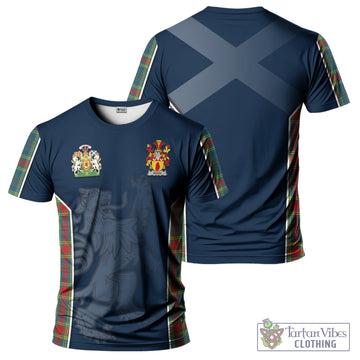 Breen Tartan T-Shirt with Lion Rampant Vibes Sport Style Kid's Shirt - Tartan Vibes Clothing