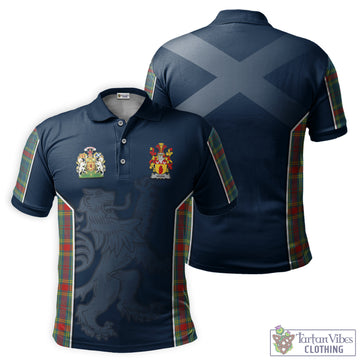 Breen Tartan Men's Polo Shirt with Lion Rampant Vibes Sport Style Kid - Tartan Vibes Clothing