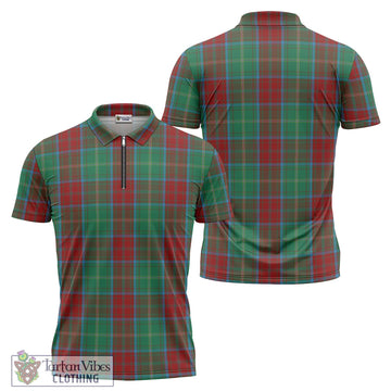 Brewer Tartan Zipper Polo Shirt - Tartan Vibes Clothing