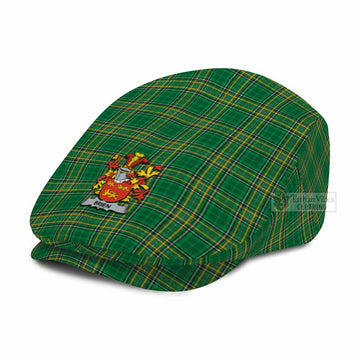 Brien Irish Clan Tartan Jeff Hat with Coat of Arm