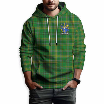 Brinkley Irish Clan Tartan Hoodie with Coat of Arms