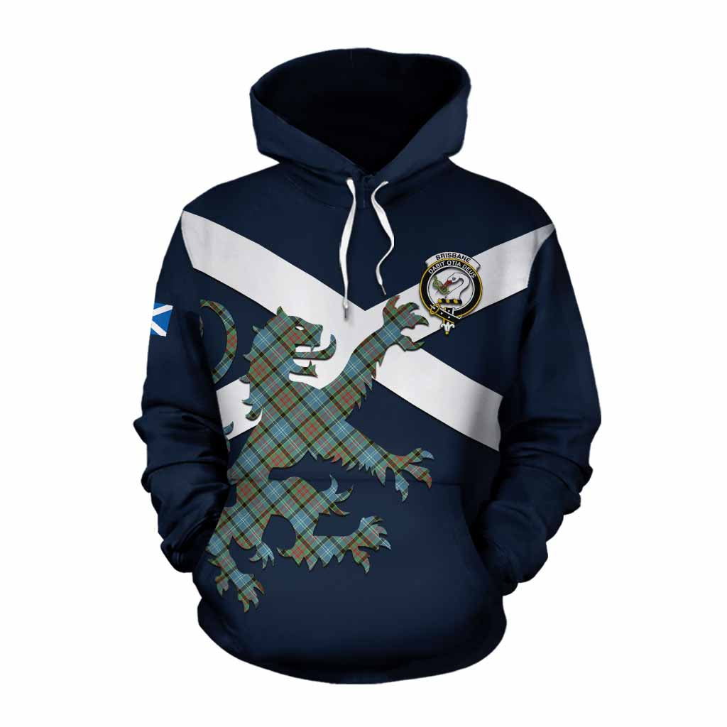 Tartan Vibes Clothing Brisbane Tartan Lion Rampant Cotton Hoodie Proudly Display Your Heritage with Alba Gu Brath and Clan Name