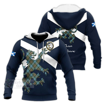 Brisbane Tartan Lion Rampant Knitted Hoodie Proudly Display Your Heritage with Alba Gu Brath and Clan Name