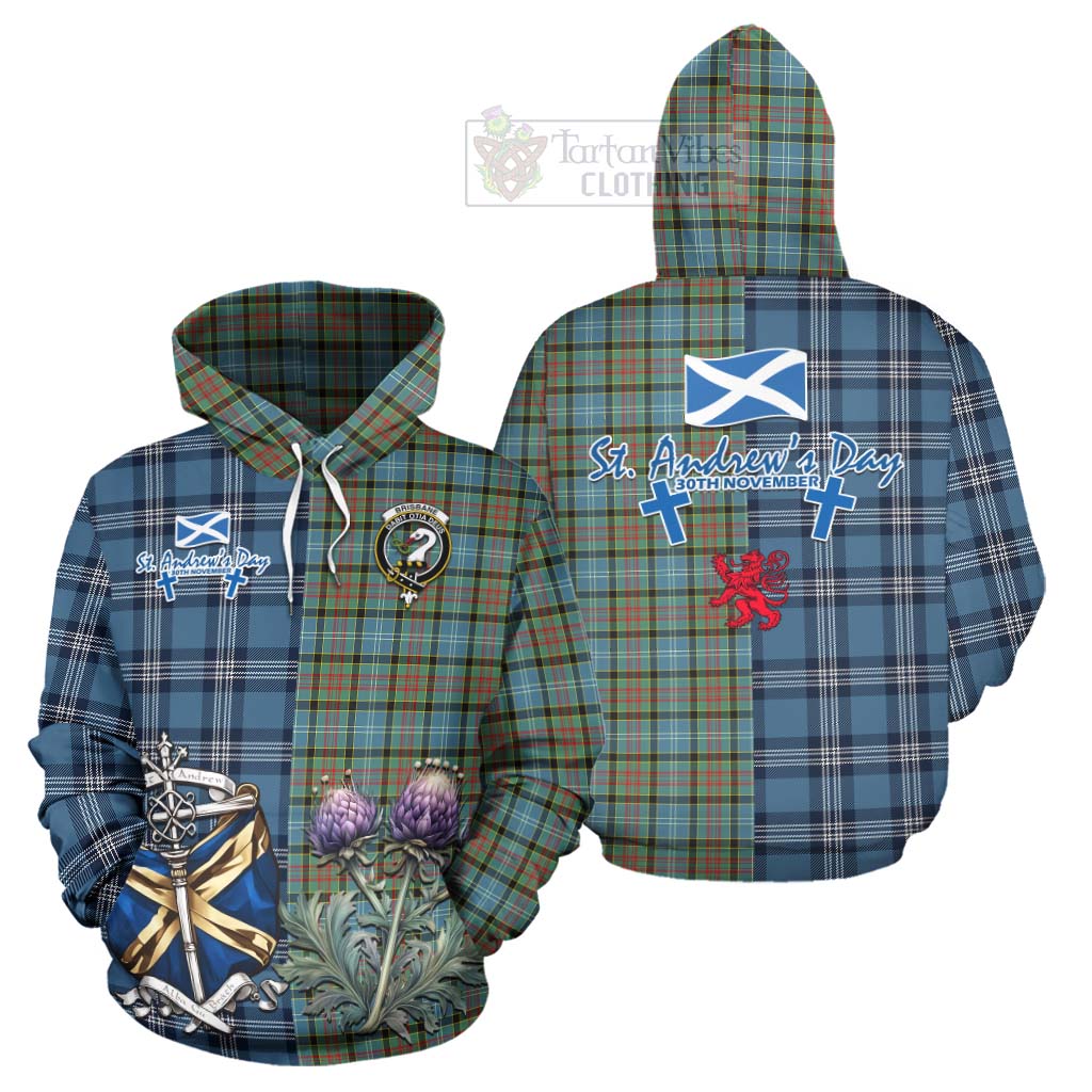 Tartan Vibes Clothing Brisbane Tartan Hoodie Happy St. Andrew's Day Half Tartan Style