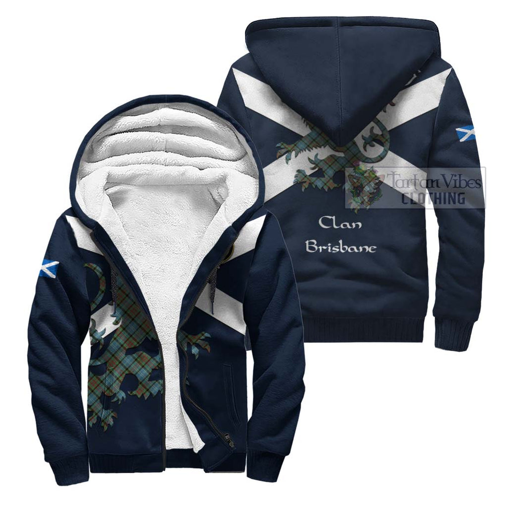 Tartan Vibes Clothing Brisbane Tartan Lion Rampant Sherpa Hoodie – Proudly Display Your Heritage with Alba Gu Brath and Clan Name