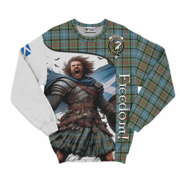 Brisbane Crest Tartan Sweatshirt Inspired by the Freedom of Scottish Warrior