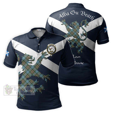 Brisbane Tartan Lion Rampant Polo Shirt Proudly Display Your Heritage with Alba Gu Brath and Clan Name