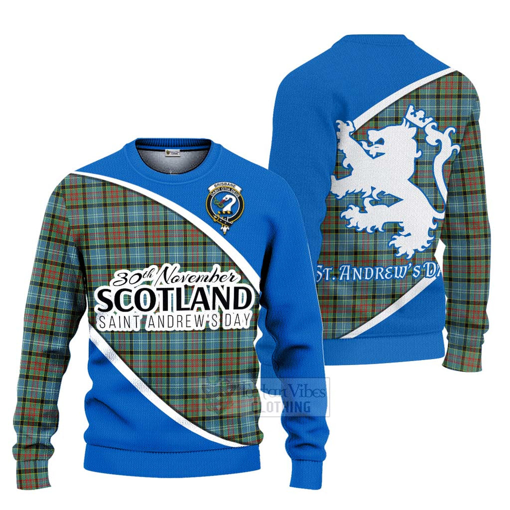 Tartan Vibes Clothing Brisbane Family Crest Tartan Knitted Sweater Celebrate Saint Andrew's Day in Style